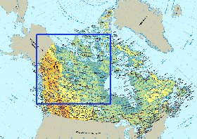 Fisica mapa de Canada