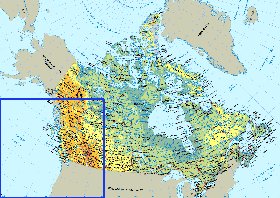 Fisica mapa de Canada