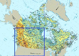 Fisica mapa de Canada