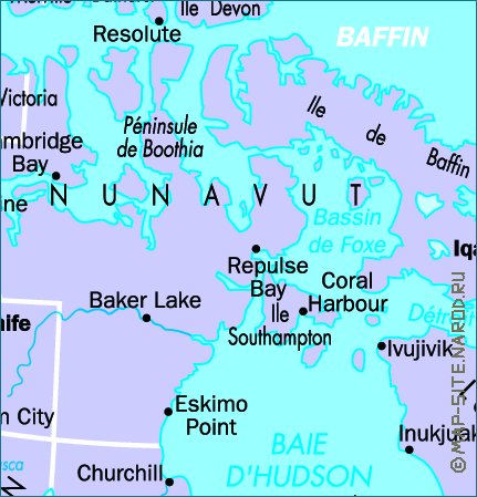 carte de Canada