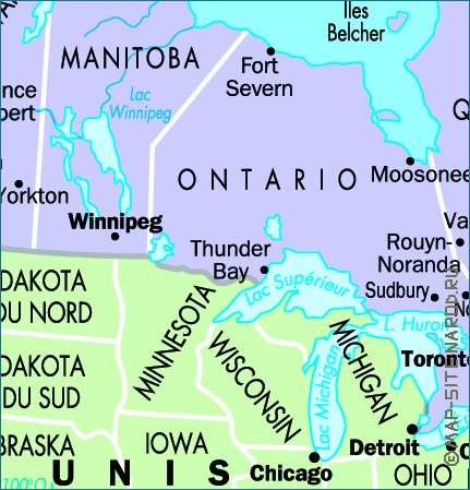 carte de Canada