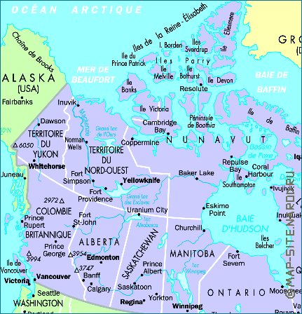 carte de Canada