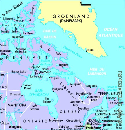 carte de Canada