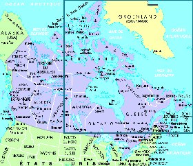 carte de Canada