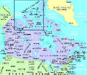 carte de Canada