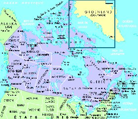 carte de Canada