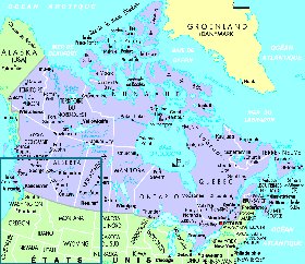 carte de Canada