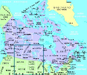 carte de Canada