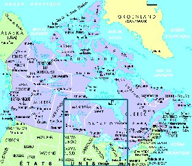 carte de Canada