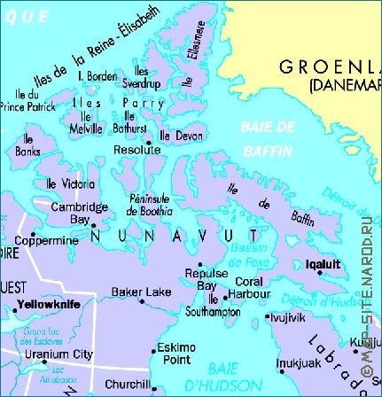 carte de Canada