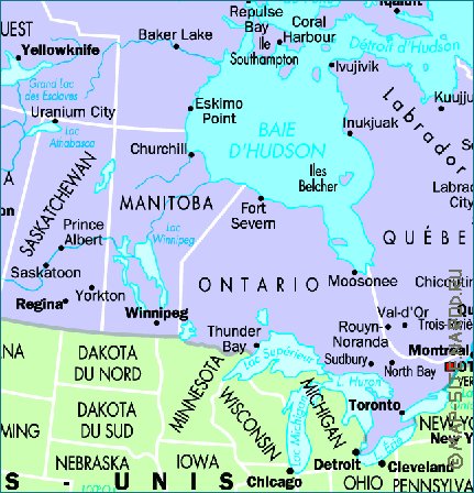 carte de Canada