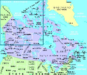 carte de Canada