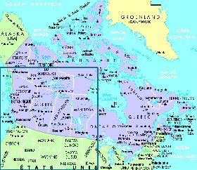 carte de Canada