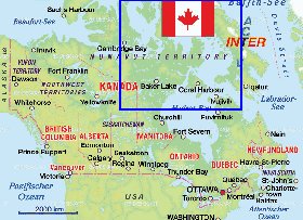 carte de Canada en allemand