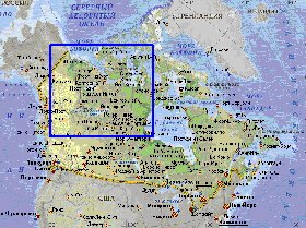 mapa de Canada