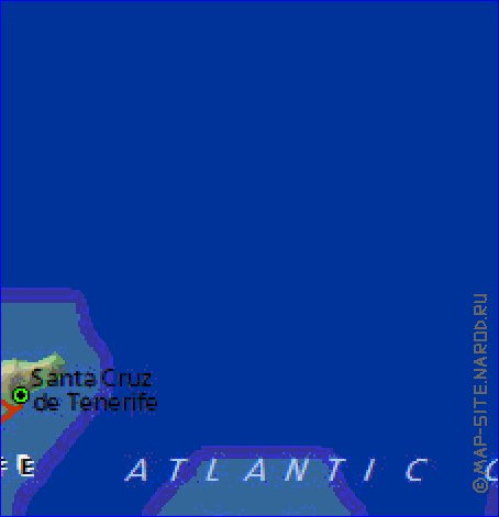 mapa de Canarias em ingles