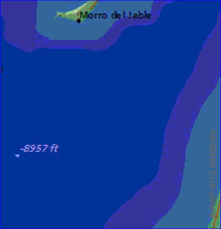 mapa de Canarias em ingles