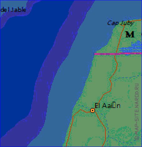 mapa de Canarias em ingles