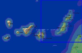 mapa de Canarias em ingles