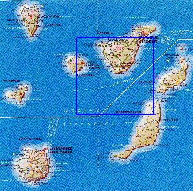 mapa de Canarias em espanhol