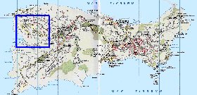 mapa de  ilha Capri