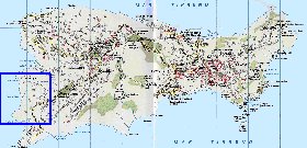 carte de  ile Capri