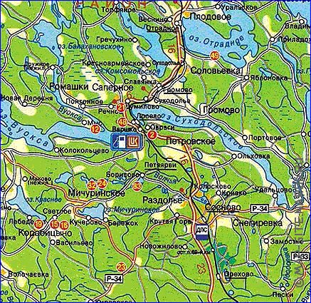 carte de des routes Isthme de Carelie