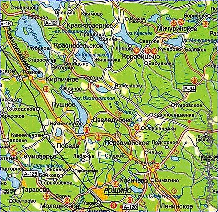 carte de des routes Isthme de Carelie