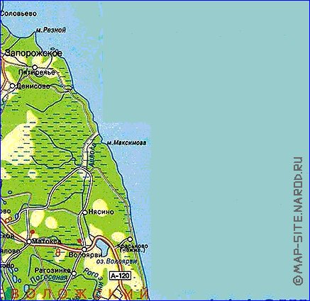 carte de des routes Isthme de Carelie