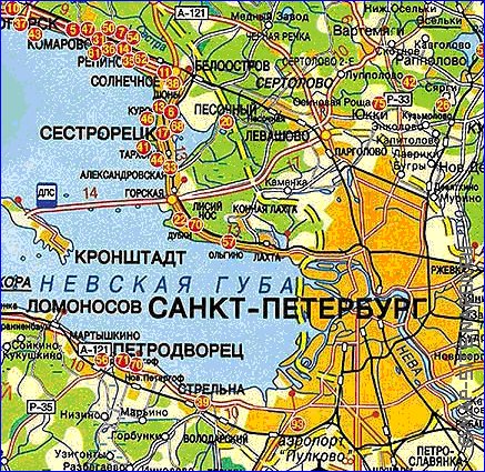 carte de des routes Isthme de Carelie