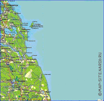 carte de des routes Isthme de Carelie