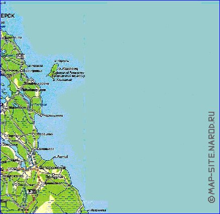 carte de des routes Isthme de Carelie