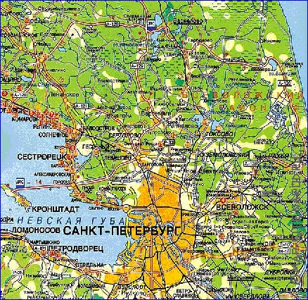 carte de des routes Isthme de Carelie