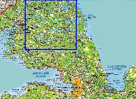 carte de des routes Isthme de Carelie