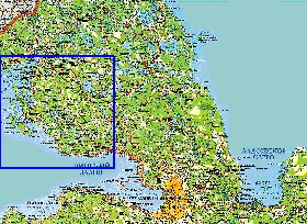 carte de des routes Isthme de Carelie