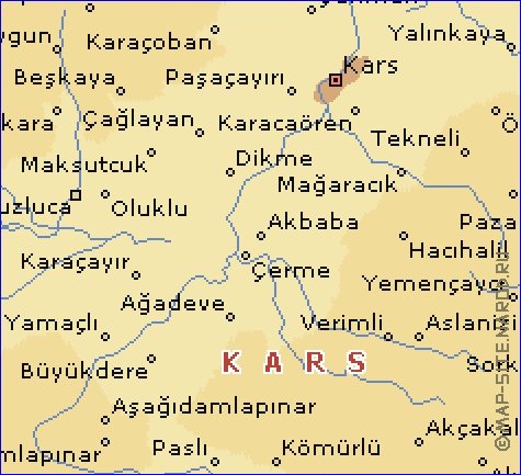 carte de  il Kars