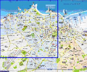 mapa de Casablanca em frances