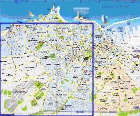 mapa de Casablanca em frances