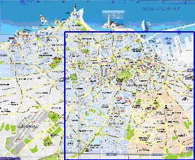 mapa de Casablanca em frances