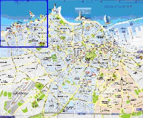 mapa de Casablanca em frances