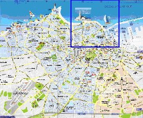 mapa de Casablanca em frances