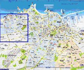 mapa de Casablanca em frances