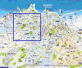 mapa de Casablanca em frances