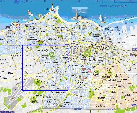 mapa de Casablanca em frances