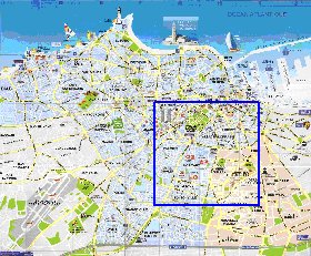 mapa de Casablanca em frances