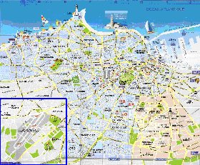 mapa de Casablanca em frances