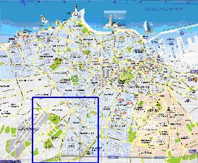 mapa de Casablanca em frances