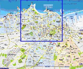 mapa de Casablanca em frances