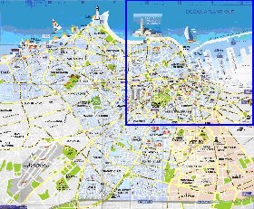 mapa de Casablanca em frances