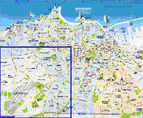 mapa de Casablanca em frances